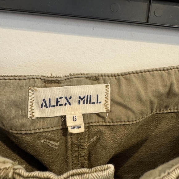 Alex Mill Olive Neil Chinos in herringbone - Picture 3 of 8